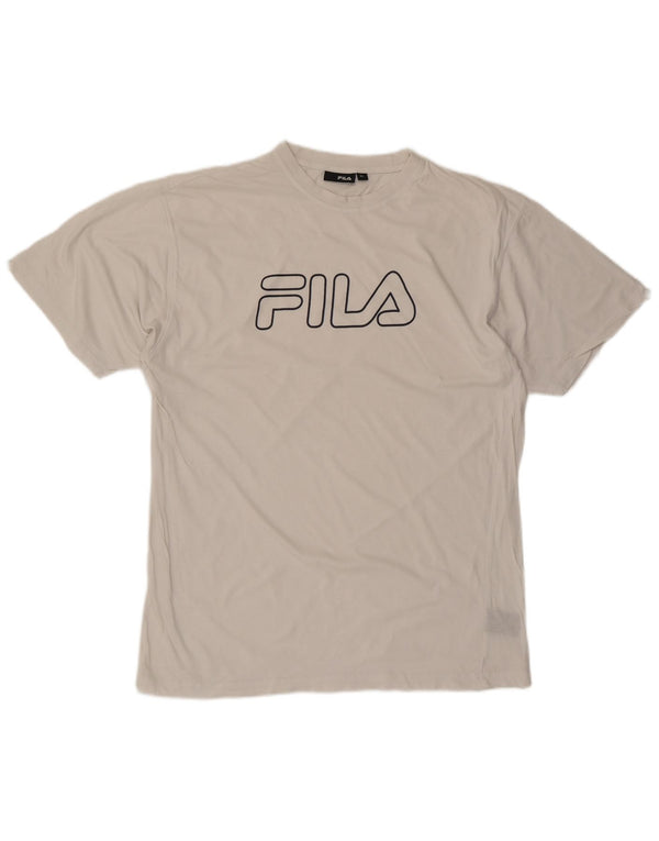 T-shirt grafica da uomo FILA Top XL in cotone bianco
