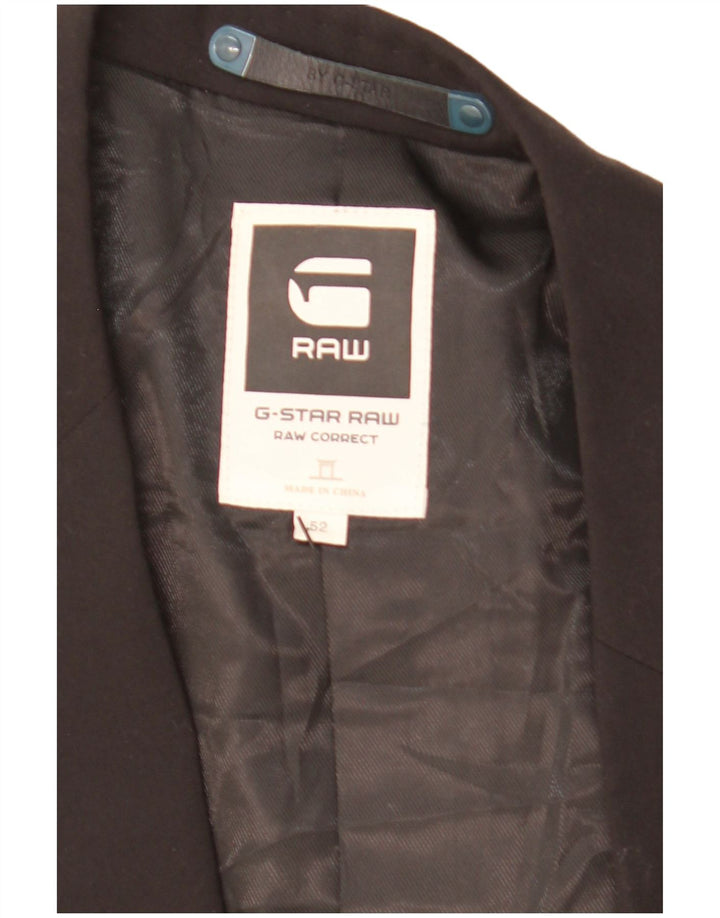 Giacca blazer da uomo a 2 bottoni G-Star IT 52 XL poliestere nero