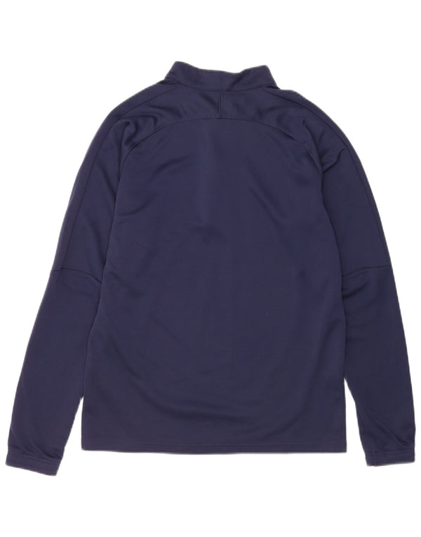Puma Mens Zip Neck Pullover Tracksuit Top Small Navy Blue