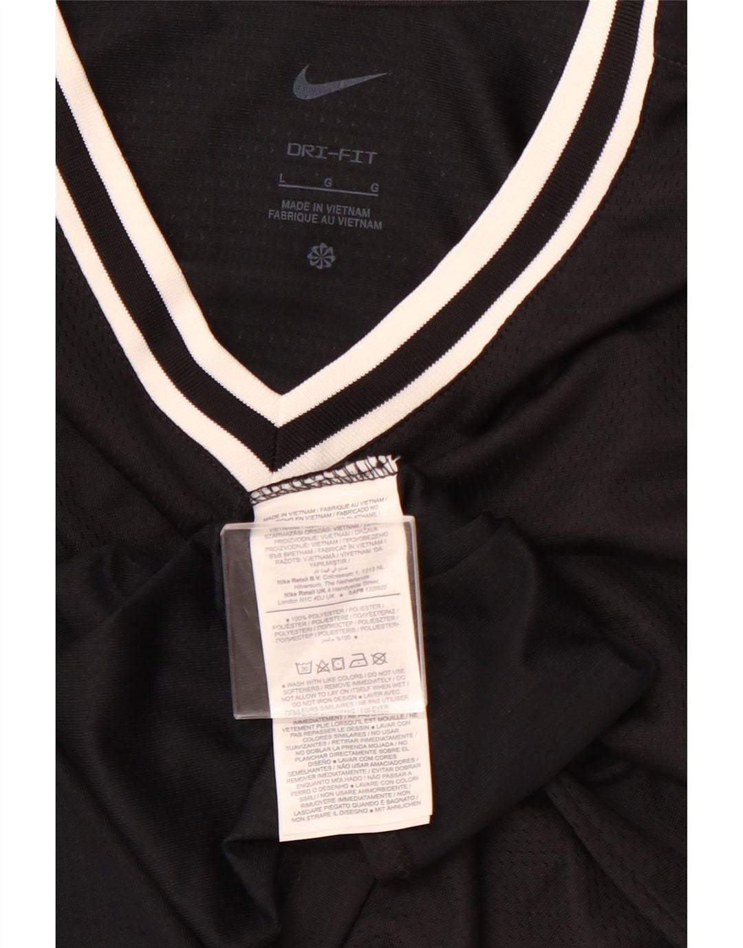 Canotta NIKE da uomo Dri Fit, grande, in poliestere nero