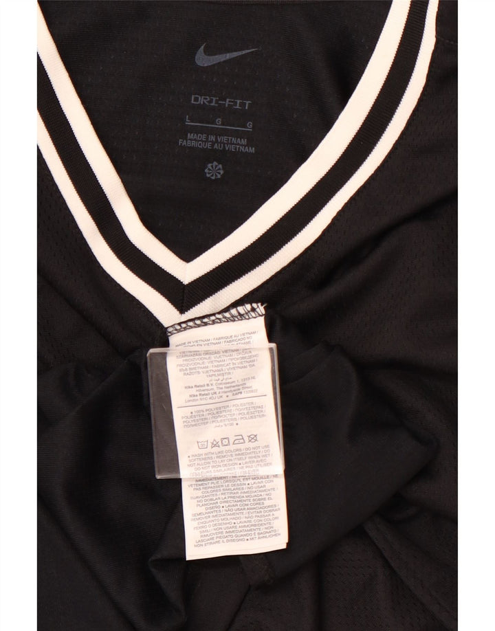 Canotta NIKE da uomo Dri Fit, grande, in poliestere nero