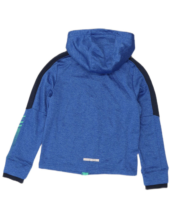 Maglione con cappuccio e zip per ragazzi Russell Athletic, 10-11 anni, grande, blu