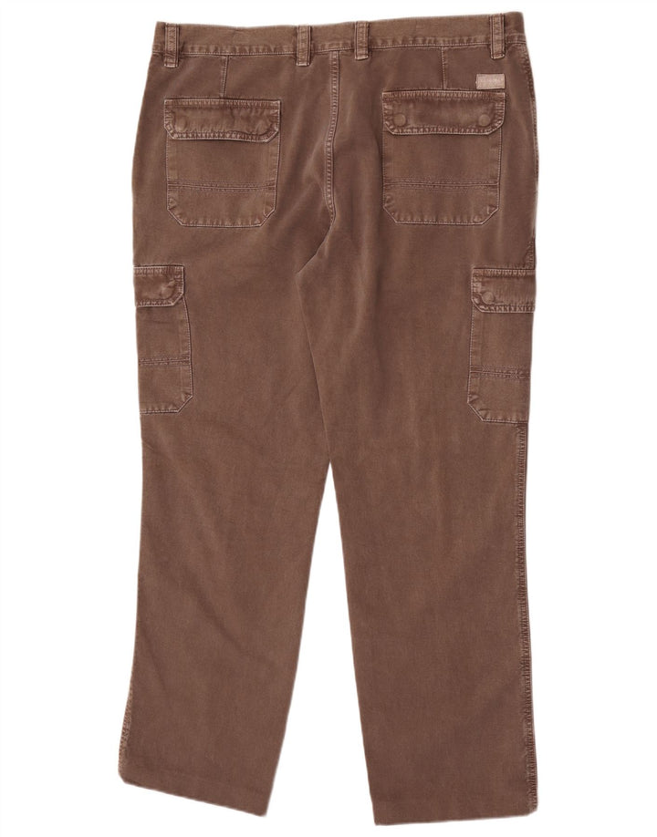 Pantaloni cargo da uomo vestibilità regolare Carrera W40 L30 cotone marrone