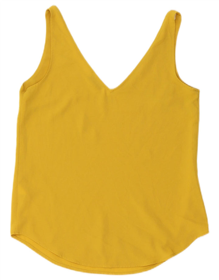 Canottiera da donna Oasis UK 10 piccola in poliestere giallo
