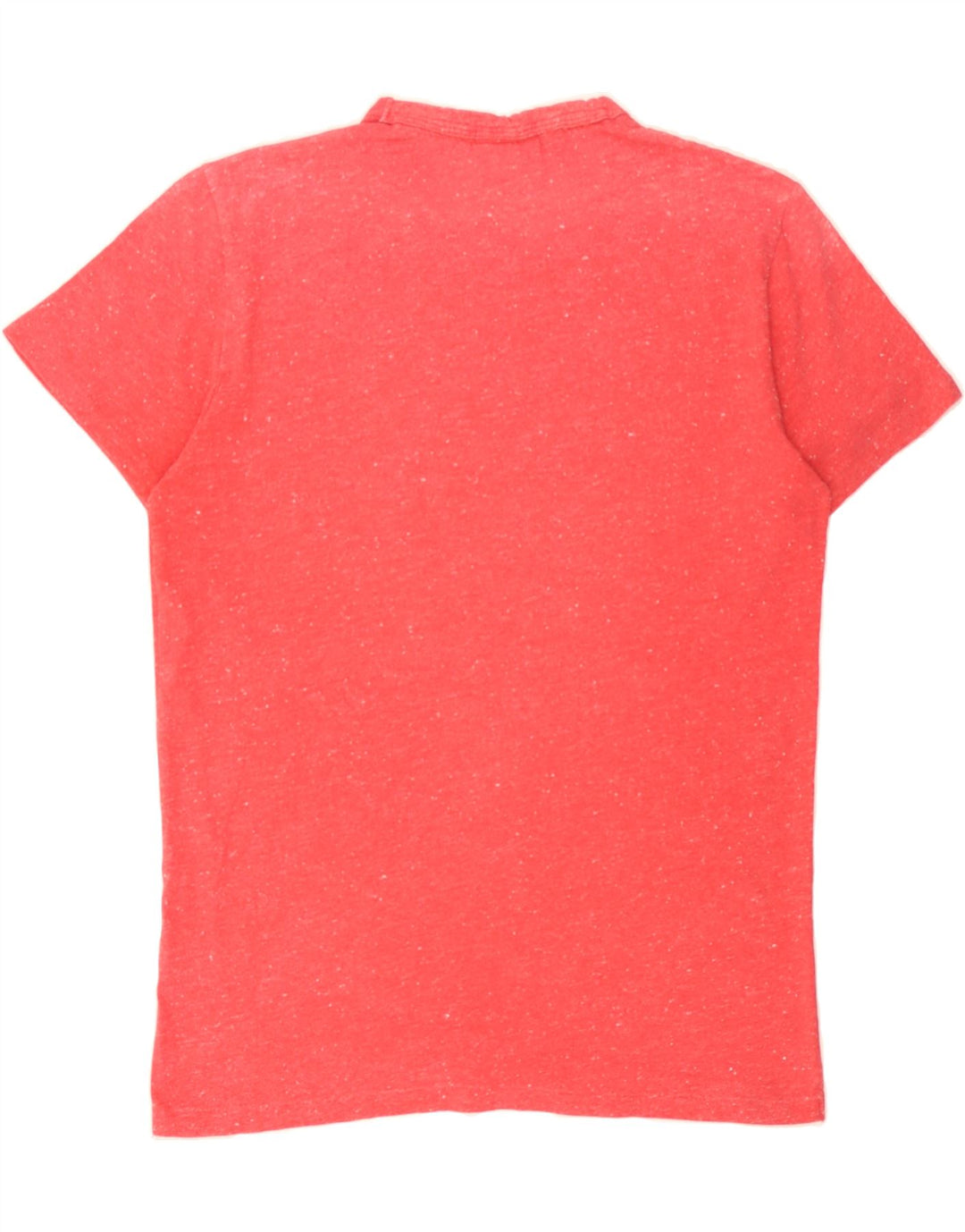 SUPERDRY Mens Graphic T-Shirt Top Medium Red Flecked Cotton Vintage Superdry and Second-Hand Superdry from Messina Hembry 