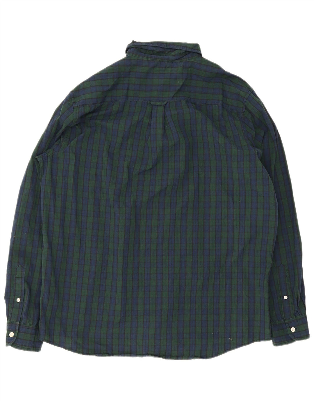 Camicia da uomo Chaps XL in cotone a quadri blu navy