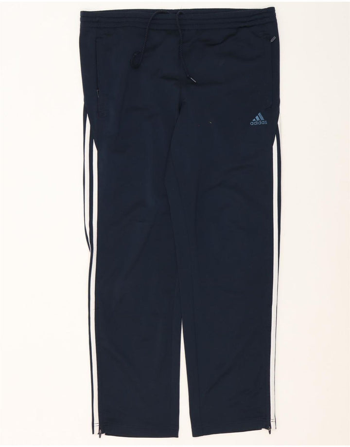 Pantaloni da tuta da uomo Adidas UK 38/40 Poliestere blu navy medio