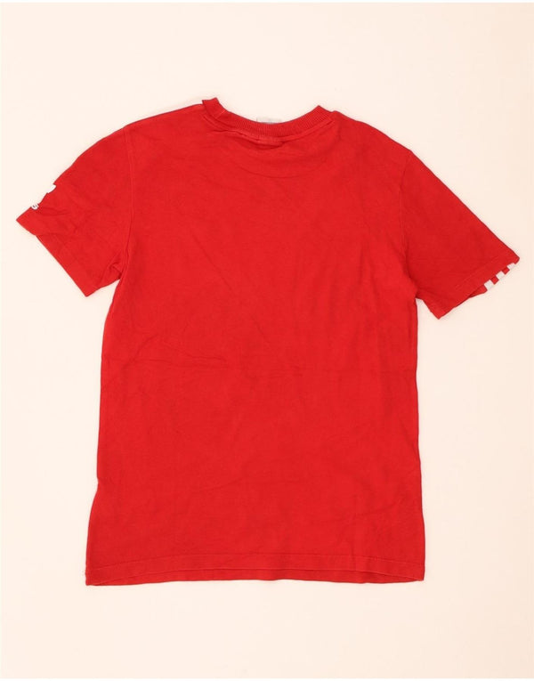 Adidas T-shirt grafica da donna UK 6 XS Rosso Cotone