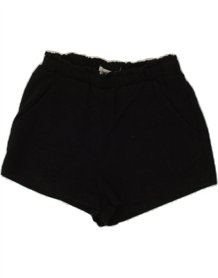 O'NEILL Womens Chino Shorts XS W24 Black Linen Vintage O'Neill and Second-Hand O'Neill from Messina Hembry 
