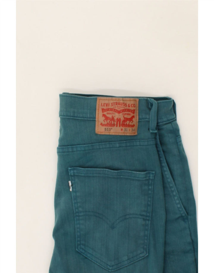 LEVI'S Womens 511 Slim Jeans W31 L27  Blue Cotton Vintage Levi's and Second-Hand Levi's from Messina Hembry 