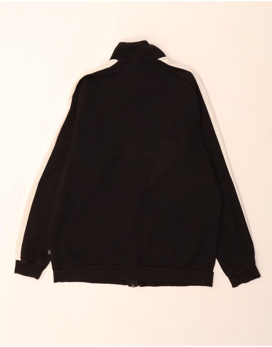 Giacca da tuta da uomo PUMA in cotone color block medio nero