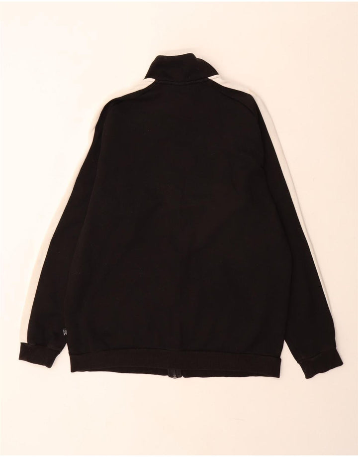 Giacca da tuta da uomo PUMA in cotone color block medio nero