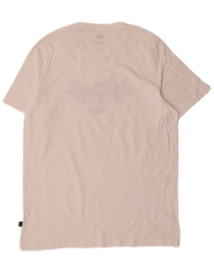 T-shirt grafica da uomo Puma Top bianca media