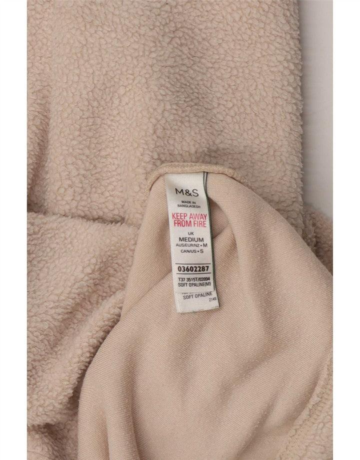 Maglione in pile da donna Marks & Spencer con collo alto UK 14 Beige medio