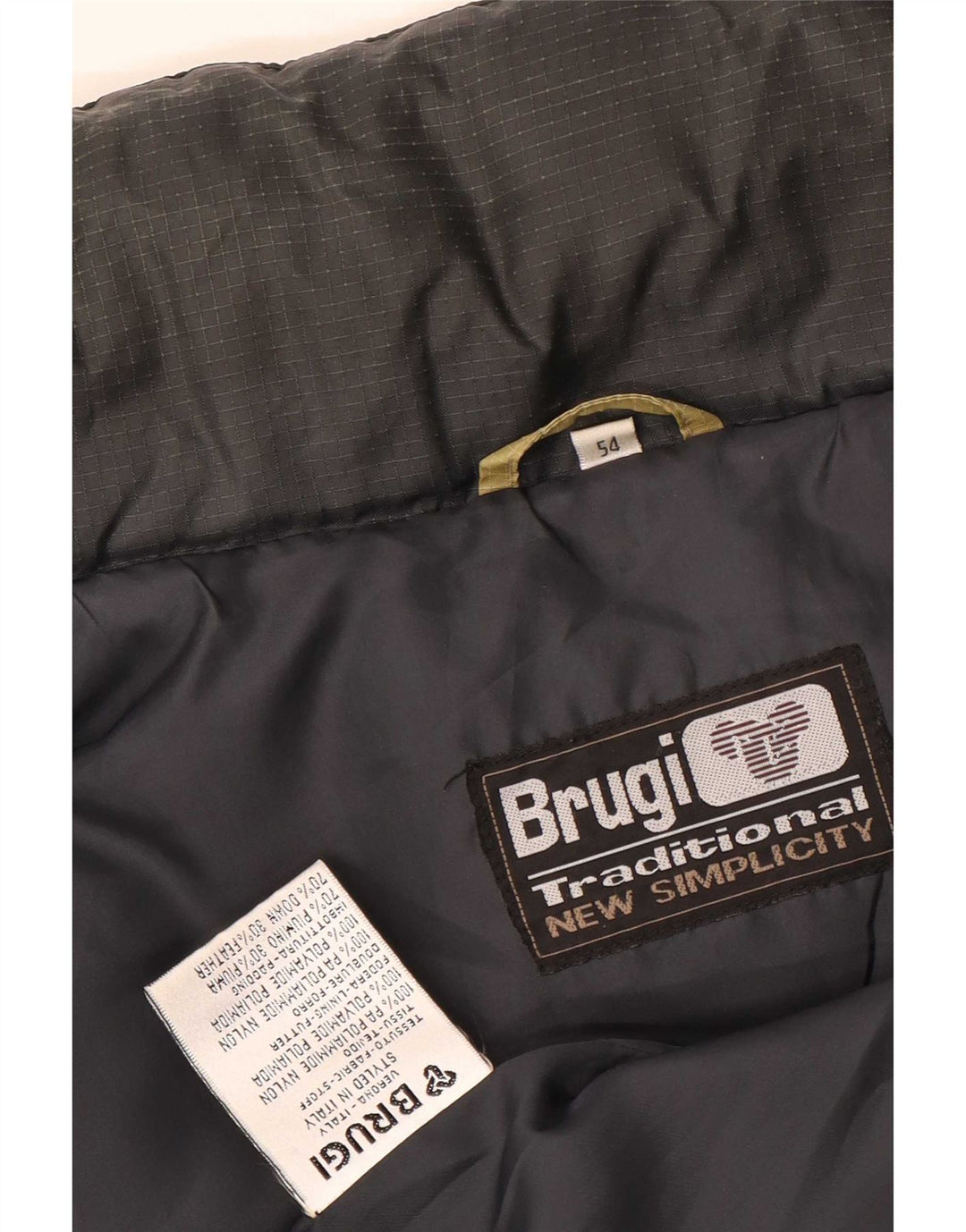 Gilet imbottito Brugi Uomo IT 54 2XL Giallo Poliammide