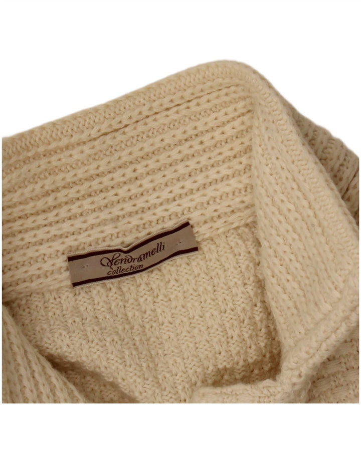 Maglione cardigan da donna VINTAGE UK 14 Beige medio