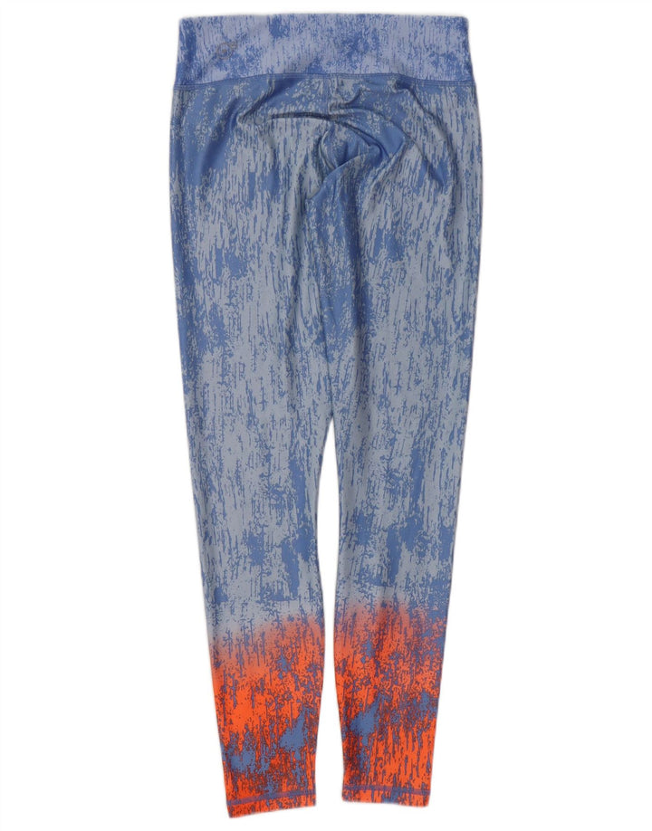 Leggings Puma da donna UK 10 Small Blue Tie Dye Nylon