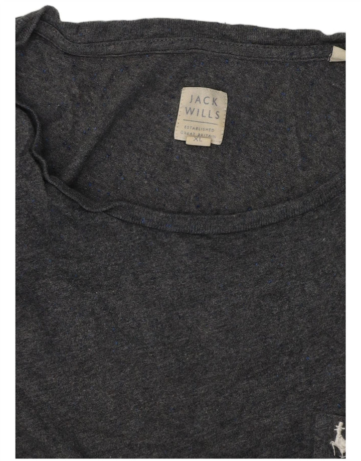 T-shirt da uomo Jack Wills Top XL grigio chiazzato