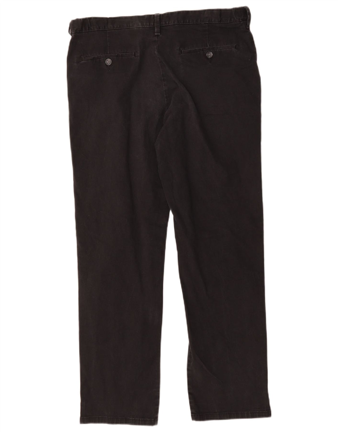 Pantaloni chino dritti da uomo Marks & Spencer W36 L29 cotone nero