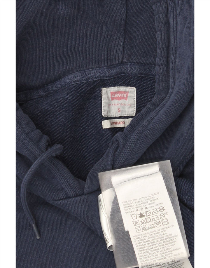 Maglione con cappuccio grafico standard da uomo Levi's piccolo in cotone blu navy
