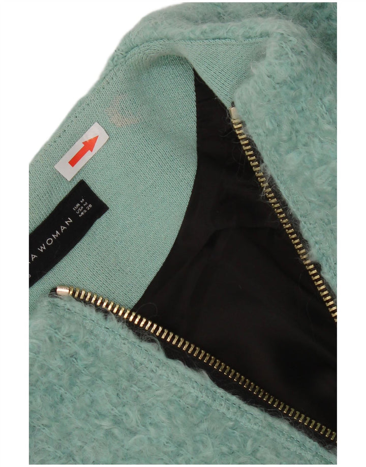 Soprabito oversize da donna Zara UK 14 cotone blu medio