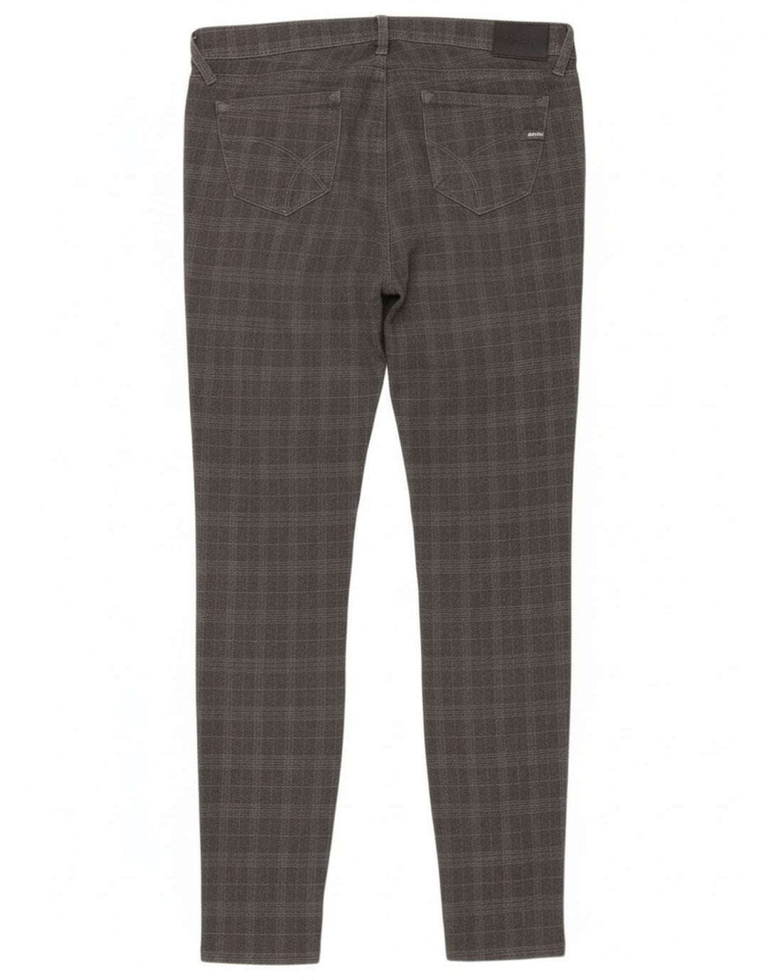 Pantaloni casual slim da donna Gas W28 L32 poliestere a quadri grigi