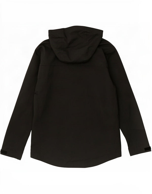 Giacca antipioggia da uomo con cappuccio Fred Perry UK 38 nylon nero medio
