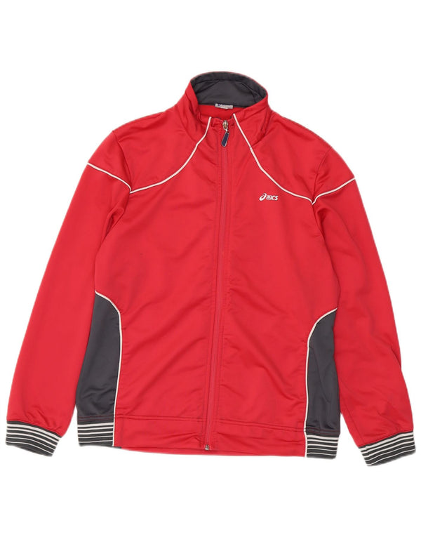 Giacca da tuta da donna Asics UK 18 XL Poliestere color block rosa
