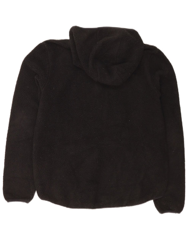 Maglione con cappuccio in pile con zip 1/4 da donna Mountain Warehouse UK 14 grande nero