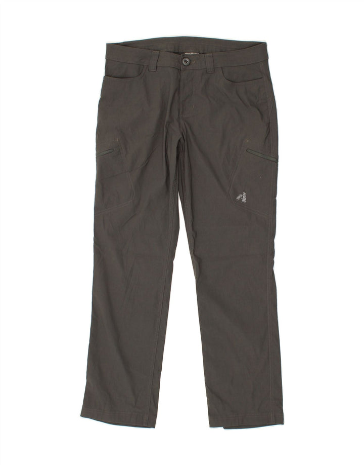 EDDIE BAUER Womens Straight Cargo Trousers US 10 Large W32 L28 Grey Nylon Vintage Eddie Bauer and Second-Hand Eddie Bauer from Messina Hembry 