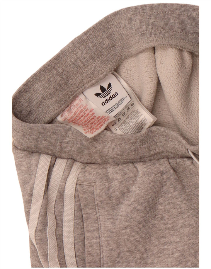 Pantaloncini sportivi Adidas da ragazzo 8-9 anni in cotone grigio