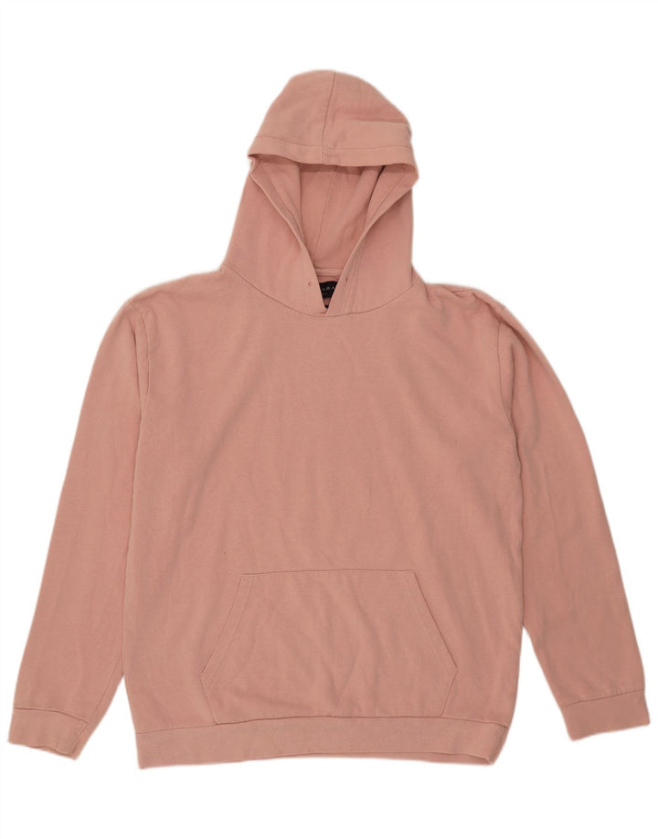 Felpa con cappuccio da uomo Zara XL in cotone rosa