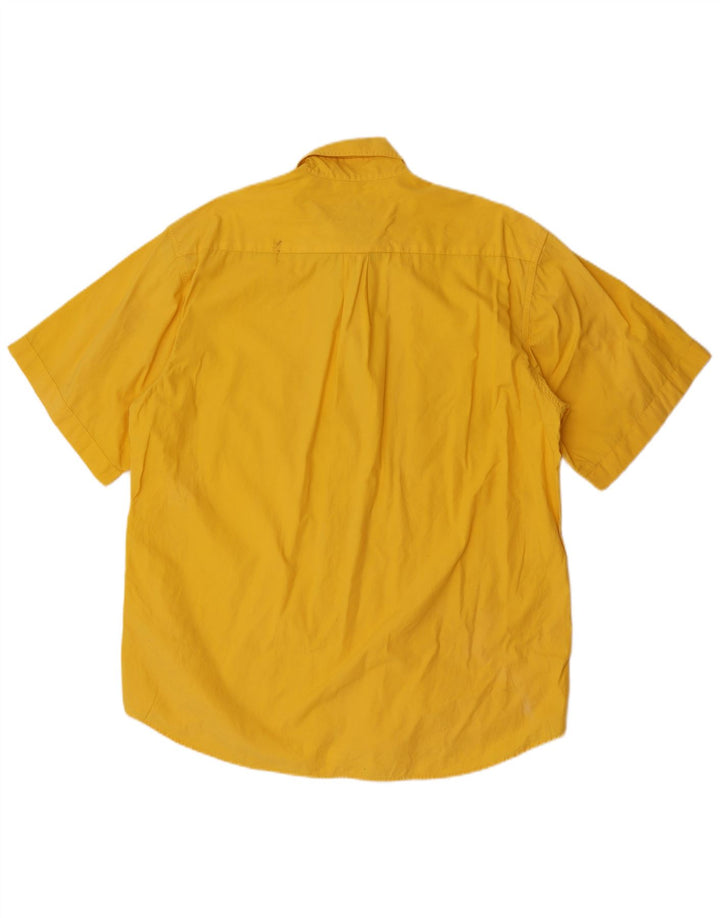 Camicia a maniche corte da uomo Levi's Large in cotone giallo