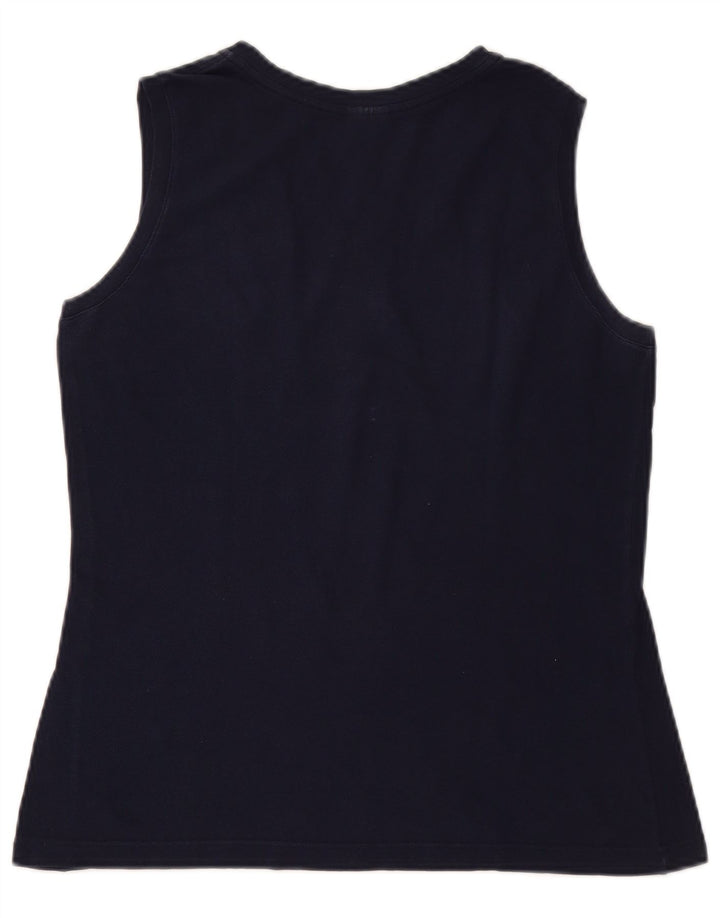 Canotta da donna LACOSTE taglia 44 grande in cotone blu navy