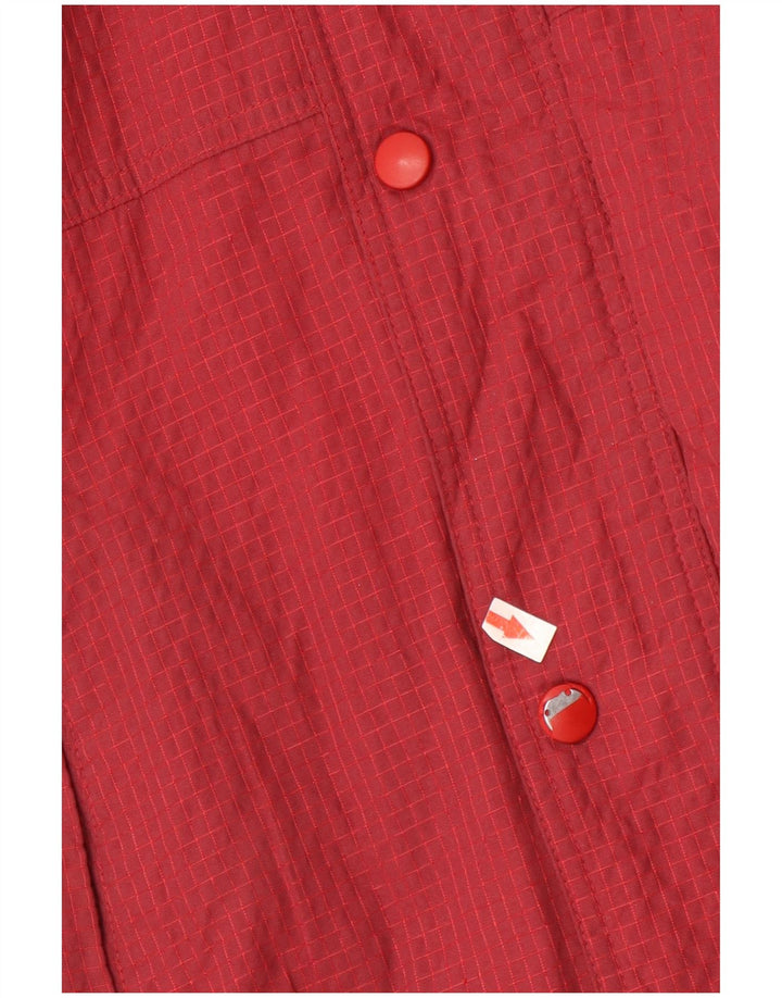 Giacca a vento Nike da bambino, 12-13 anni, in nylon a quadri bordeaux grande