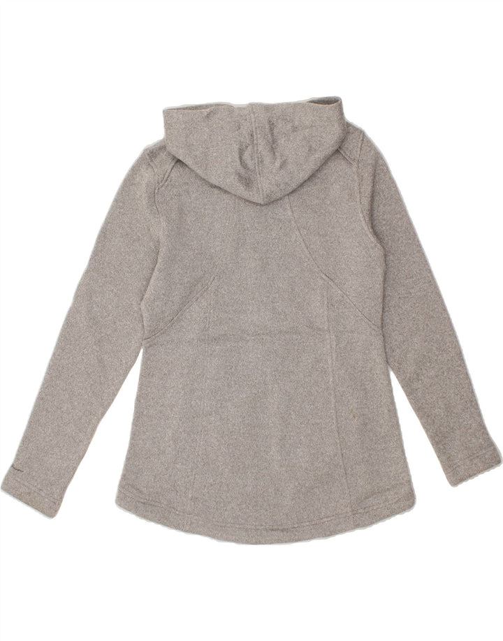 EDDIE BAUER Womens Zip Hoodie Sweater UK 14 Medium Grey Polyester Vintage Eddie Bauer and Second-Hand Eddie Bauer from Messina Hembry 