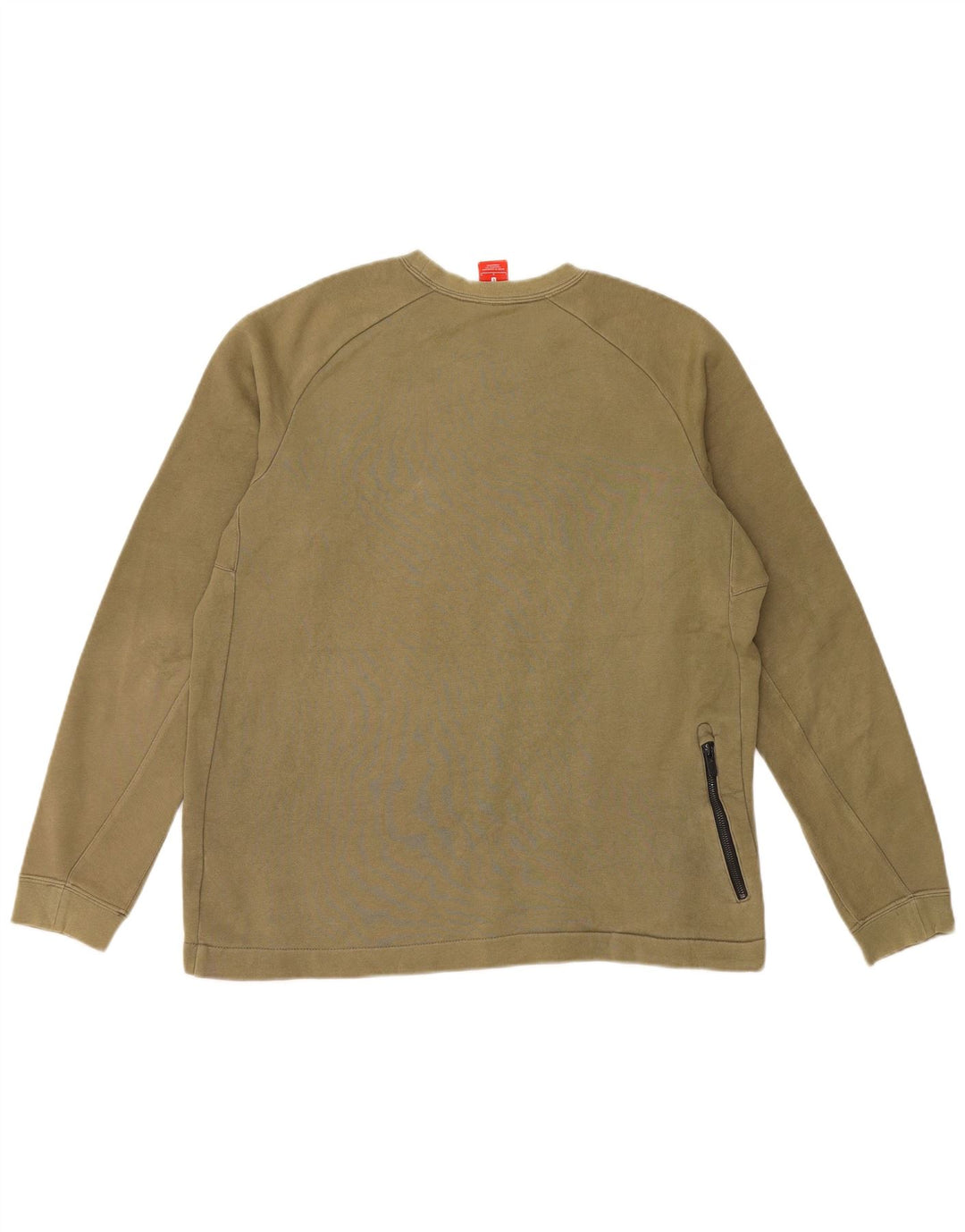 Felpa Nike da uomo, maglione grande, cotone kaki