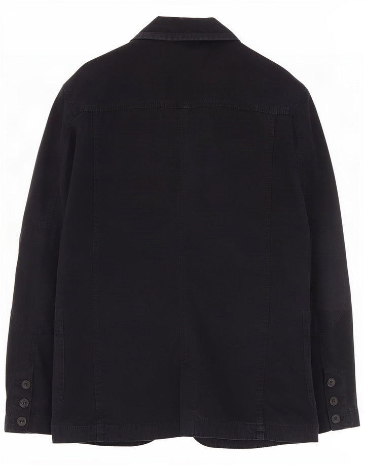 Giacca blazer da uomo a 3 bottoni Murphy & Nye UK 36 piccola in cotone blu navy