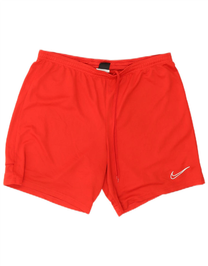 Pantaloncini sportivi Nike Dri Fit da uomo XL rosso poliestere