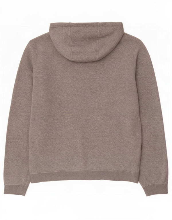 Felpa con cappuccio da uomo Nike Large in cotone chiazzato grigio