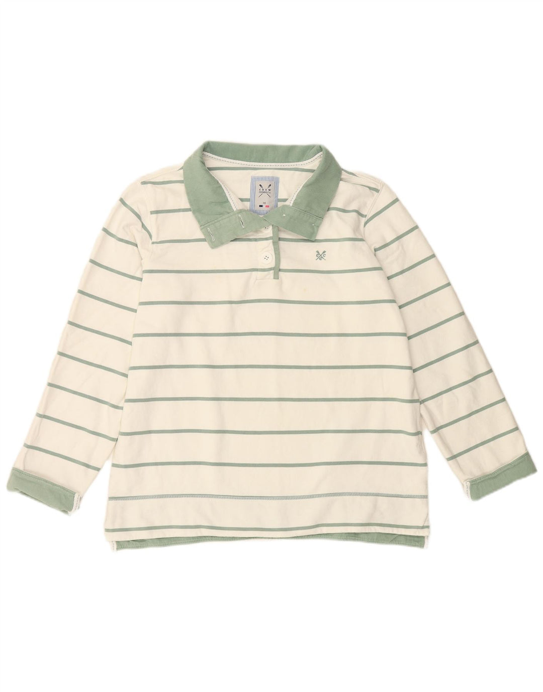 CREW CLOTHING Felpa da donna Maglione UK 16 Grandi strisce bianche