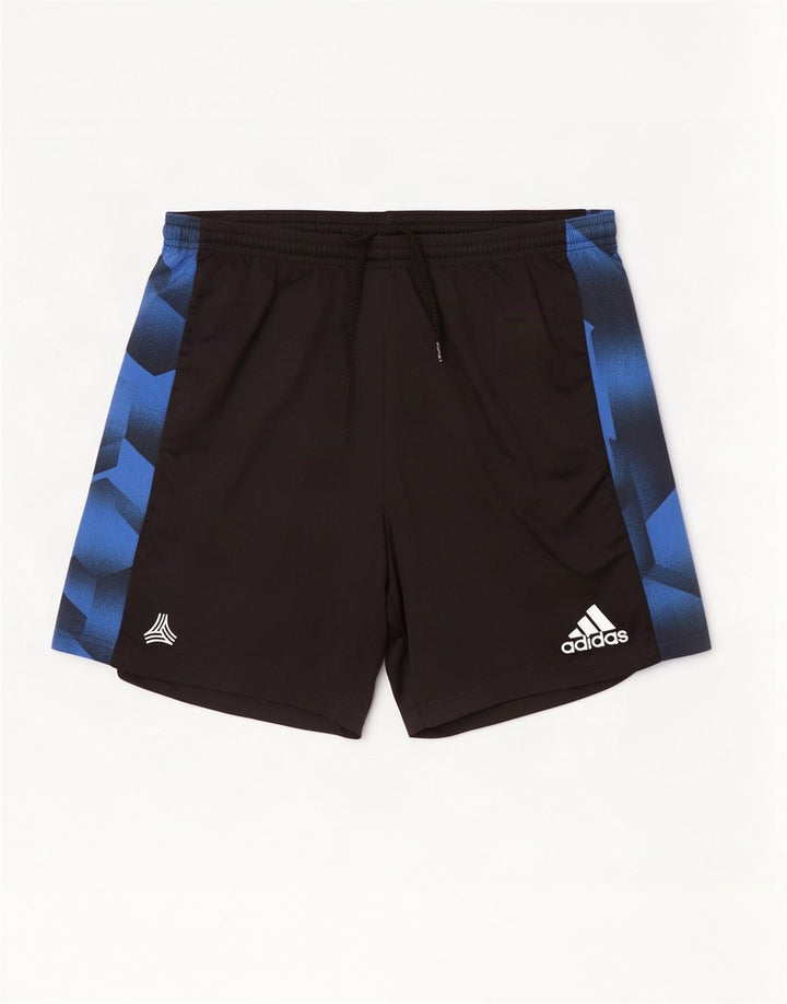 Pantaloncini sportivi Adidas Climalite da uomo, poliestere geometrico nero medio