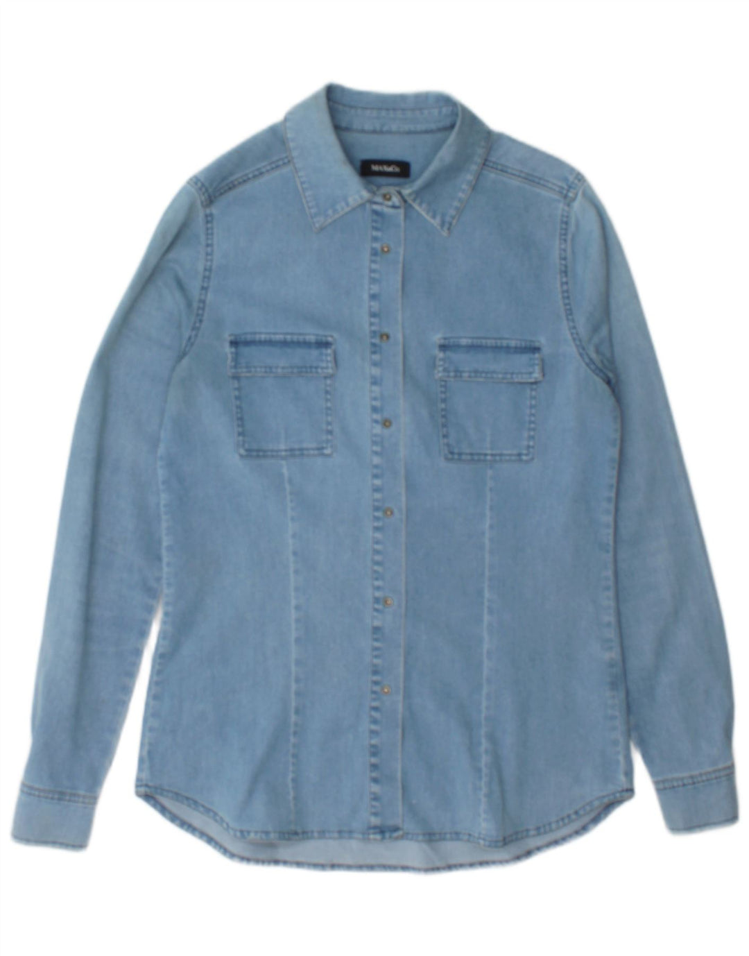 Camicia in denim da donna Max Mara UK 12 Cotone blu medio