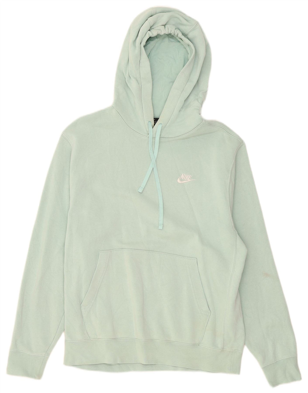 Felpa con cappuccio da donna Nike UK 14 cotone verde medio