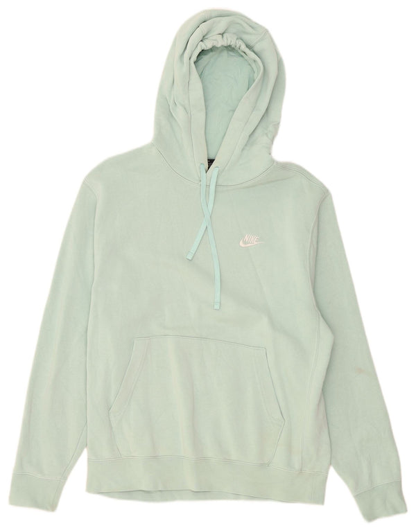Felpa con cappuccio da donna Nike UK 14 cotone verde medio