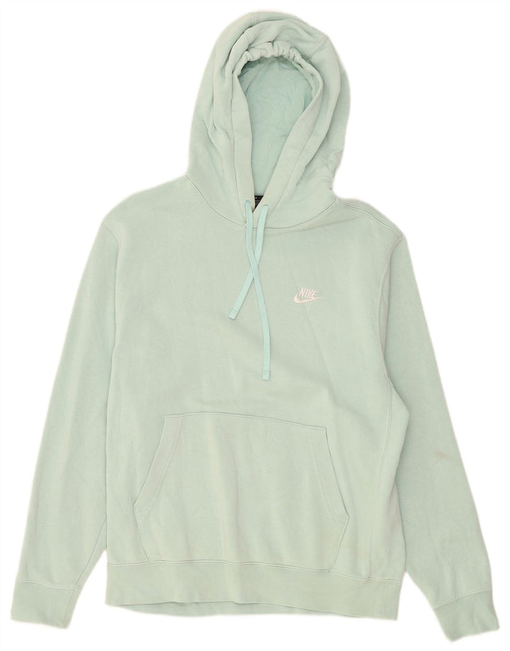 Felpa con cappuccio da donna Nike UK 14 cotone verde medio