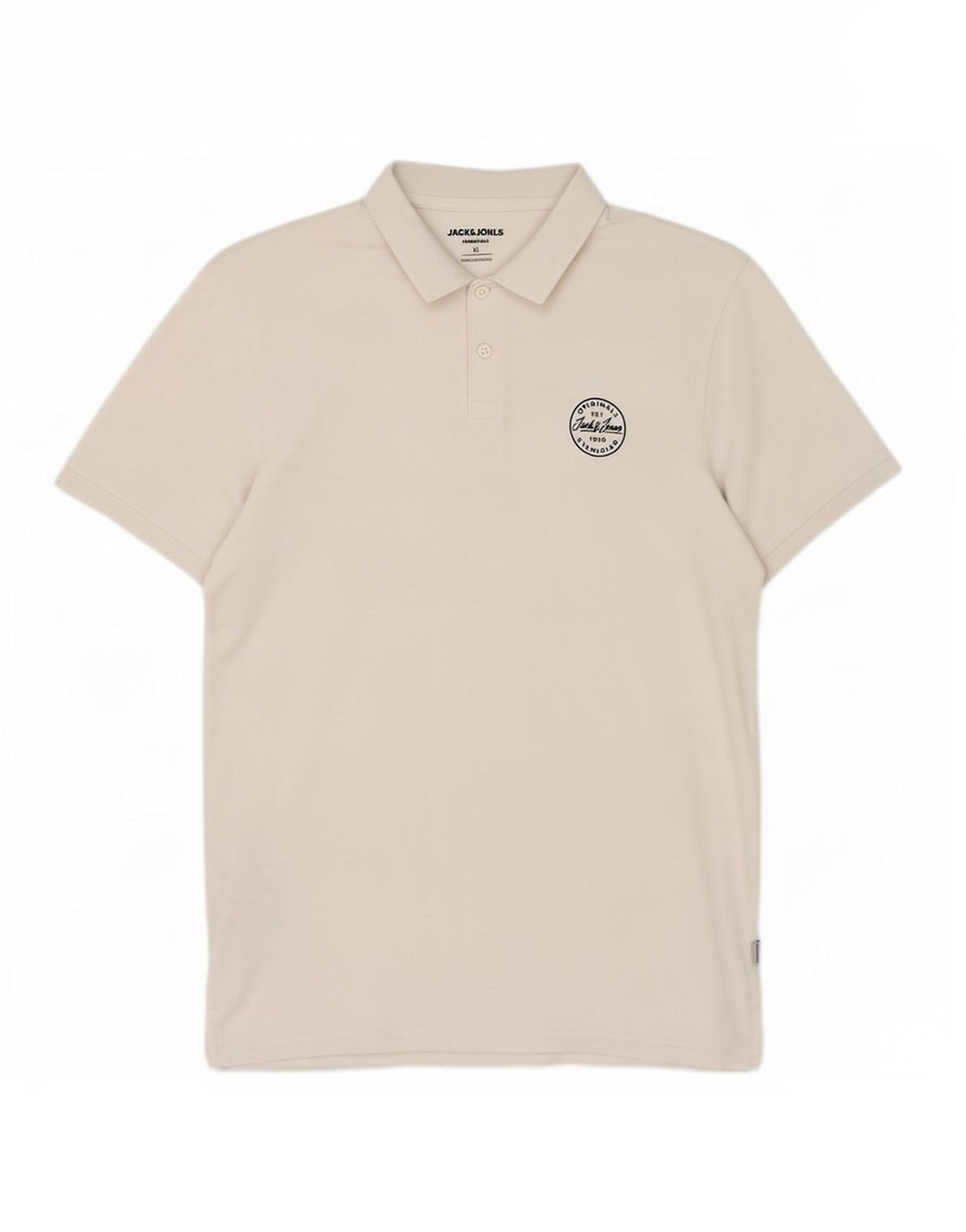 Polo da uomo Jack & Jones XL in cotone bianco