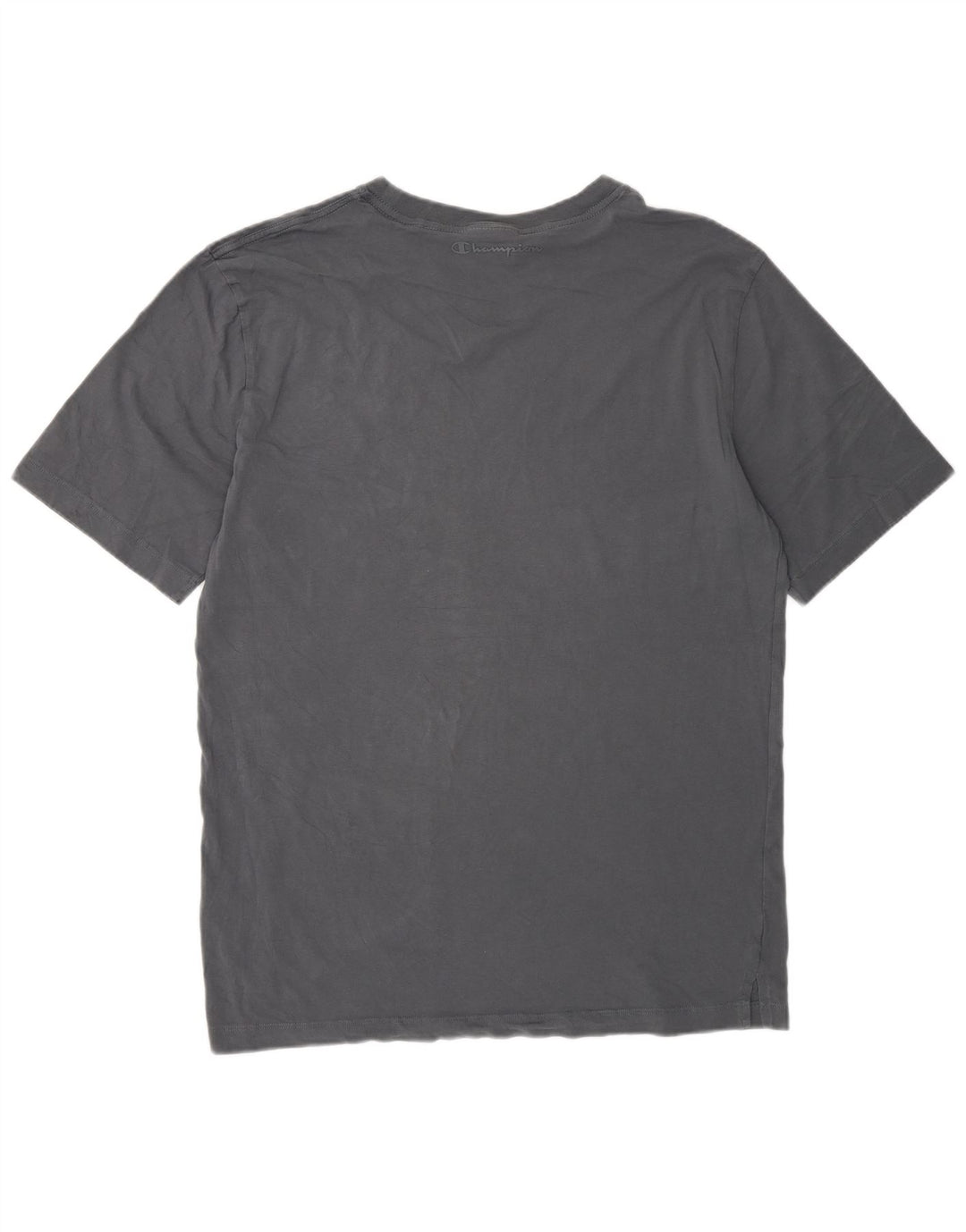 T-shirt regolare da uomo Champion Top grande in cotone grigio
