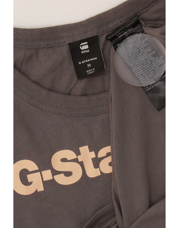 T-shirt grafica da donna G-Star Top UK 12 Cotone grigio medio