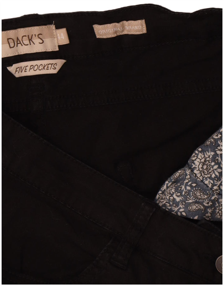 Pantaloncini casual a vita alta da donna di Dack IT 44 medi W32 cotone nero